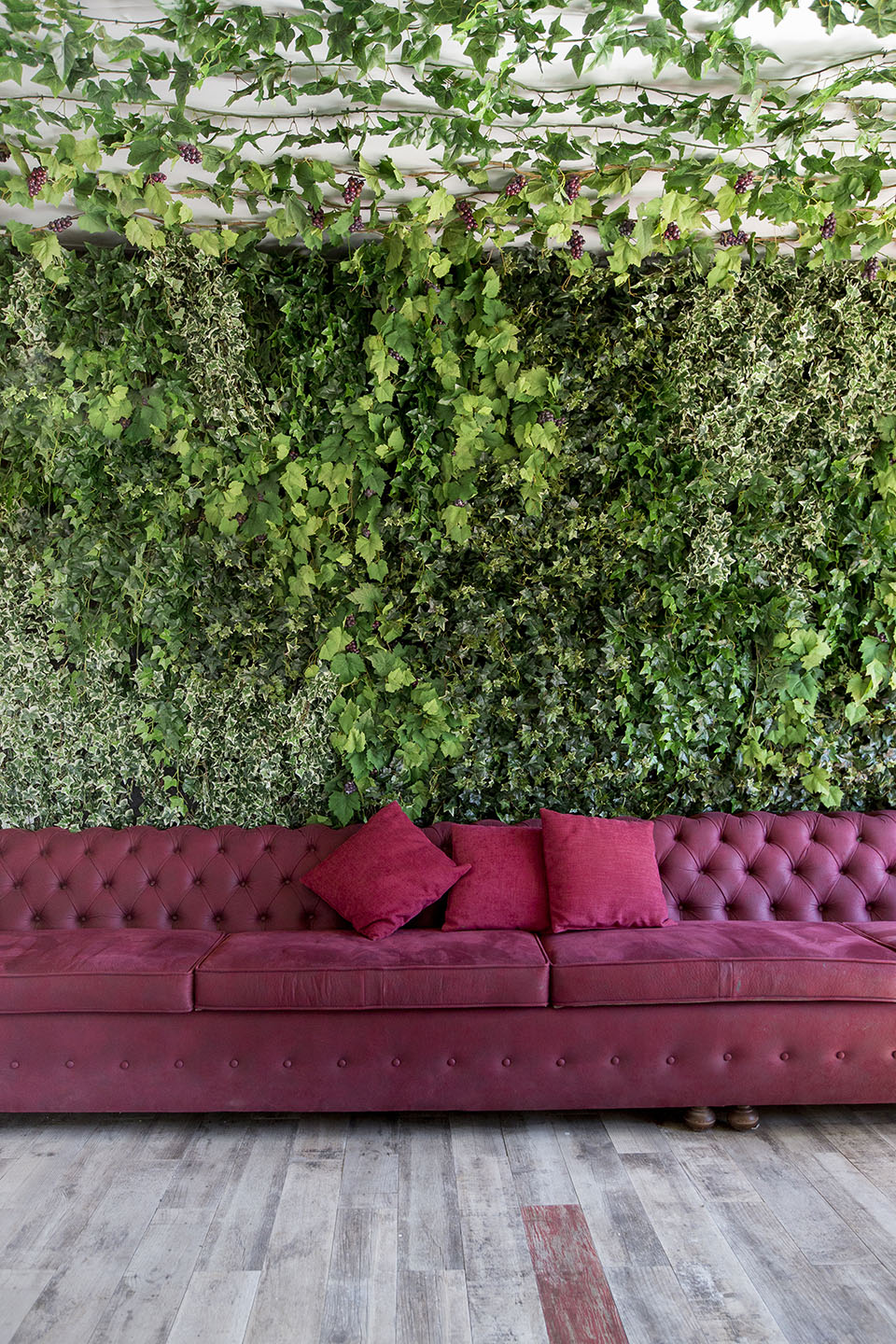 Decoración vegetal artificial estilo mediterráneo